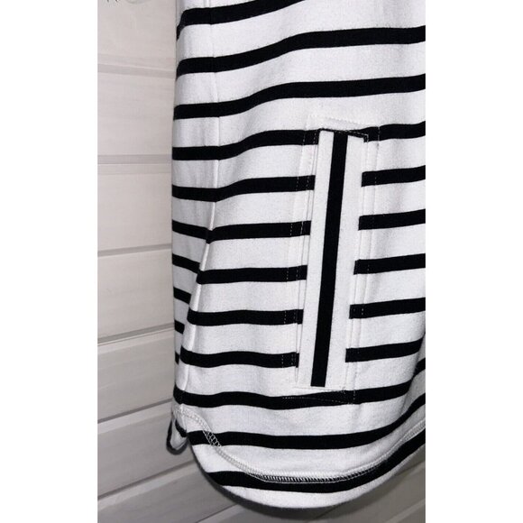 T by Talbots Sz SMALL Colorblock Half Button Pullover Top Tunic French Terry EUC - Picture 7 of 11